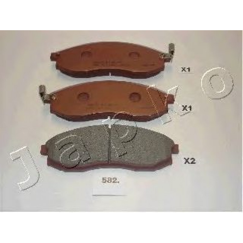 50582 JAPKO Гальмівні колодки передні сист - Akebono — фото товара