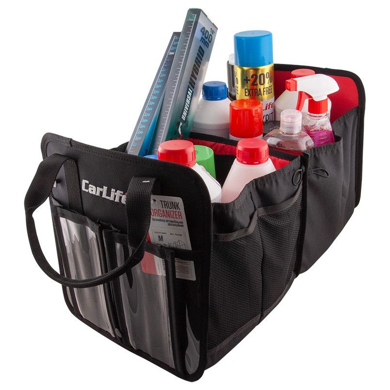 CARLIFE Сумка органайзер (трансформер) M 55х29х29см Тк. PVC 1680 D чорна — фото товара №4