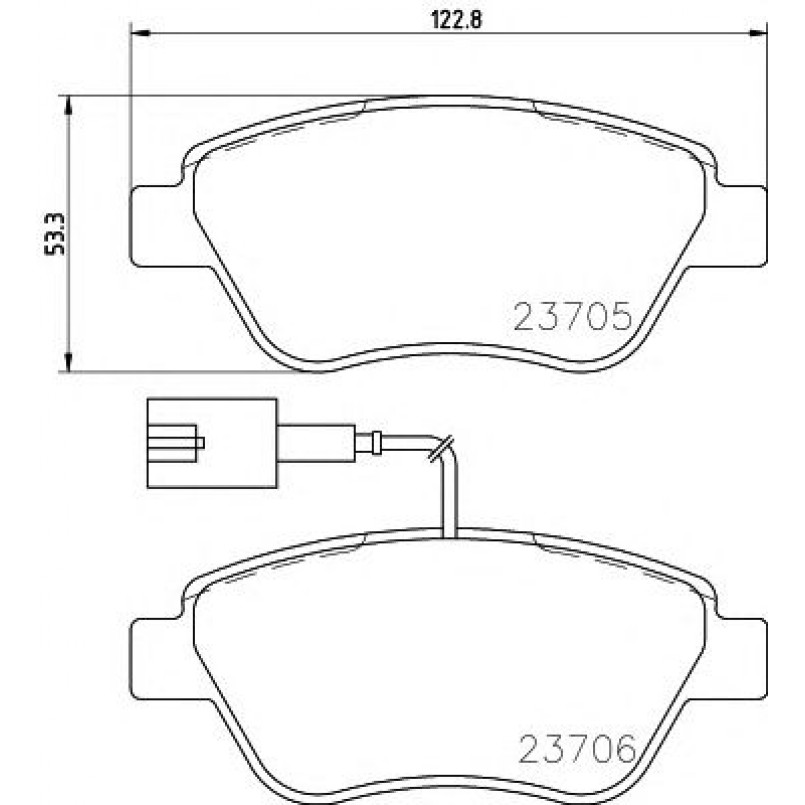 2370601 TEXTAR Гальмівні колодки до дисків — фото товара