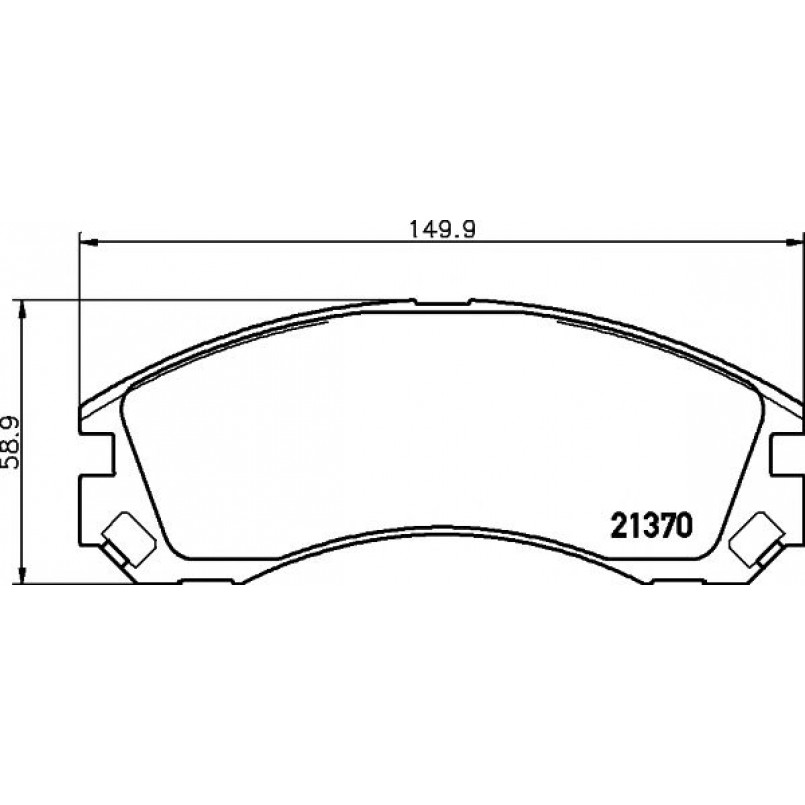2137001 TEXTAR Гальмівні колодки до дисків — фото товара