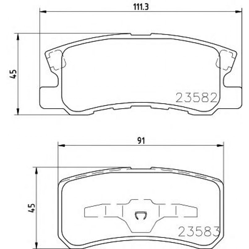 2358202 TEXTAR Гальмівні колодки до дисків — фото товара