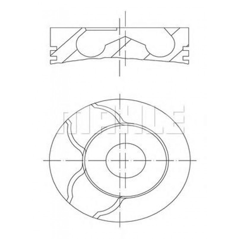 0215802 Mahle - Поршень (комплект) — фото товара