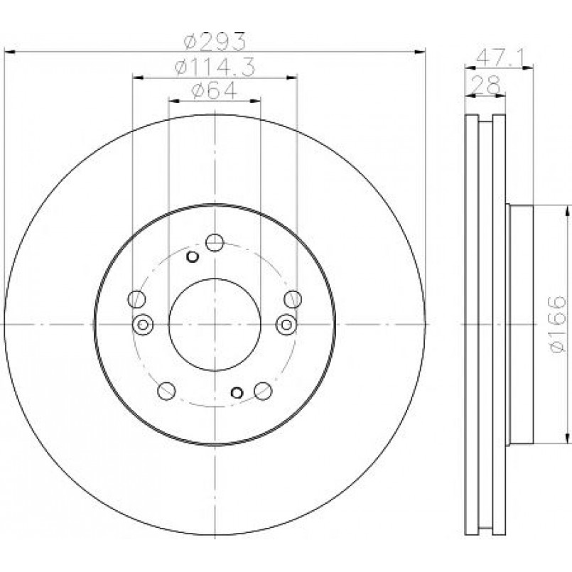 92184803 TEXTAR Диск гальмівний — фото товара
