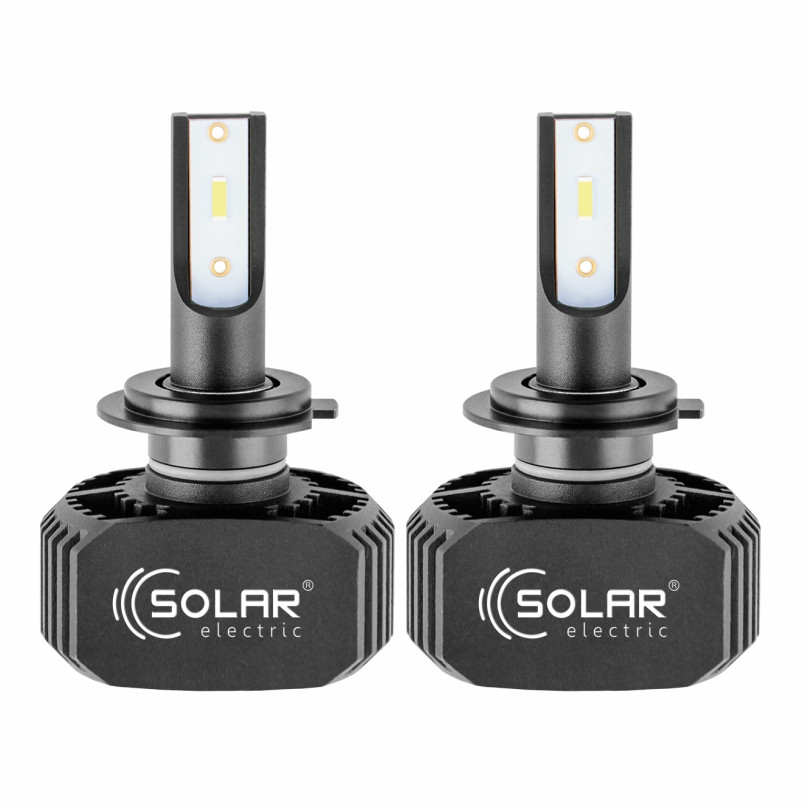 SOLAR Лампа LED H7 LED 12/24V 40W 5000Lm 6000K, CSP1860 2шт. (50шт.) — фото товара №2