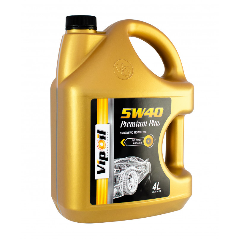 VipOil PREMIUM PLUS 5W-40 API SN/CF 4L x5 — фото товара VipOil PREMIUM PLUS 5W-40 API SN/CF 4L x5 — фото товара