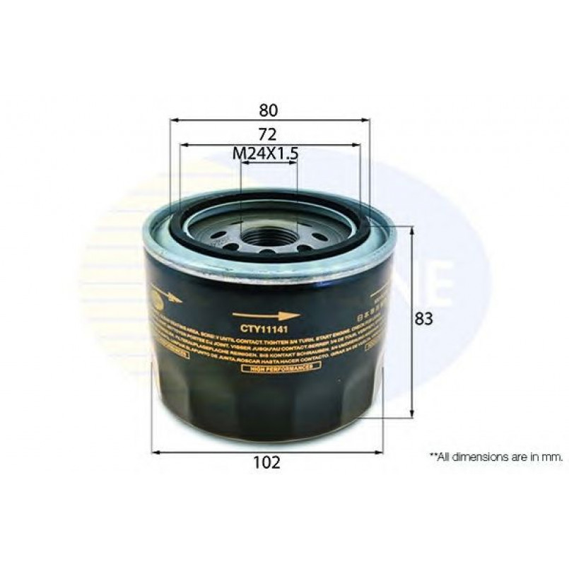 CTY11141 Comline Фільтр оливи (аналог WL7174) — фото товара