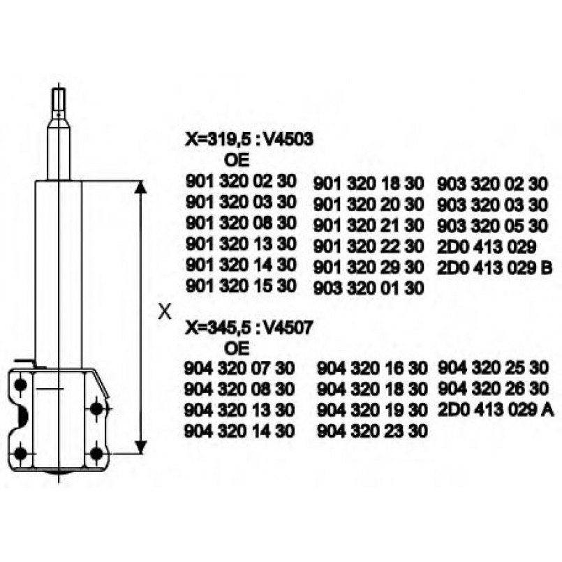 V4503 Monroe Амортизатор GAS передній — фото товара №1