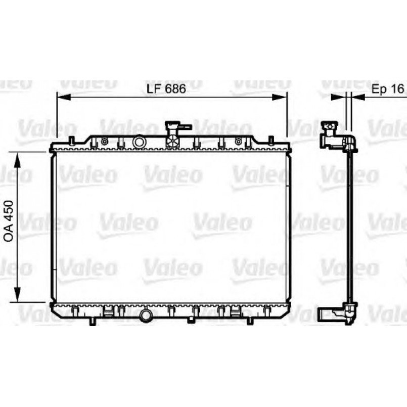 735205 VALEO РАДІАТОР — фото товара