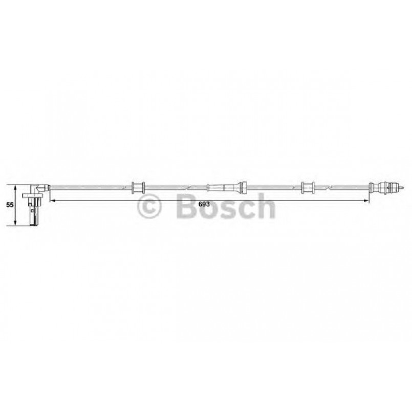 0265007534 BOSCH ДАТЧИК ABS WS7534 — фото товара №1