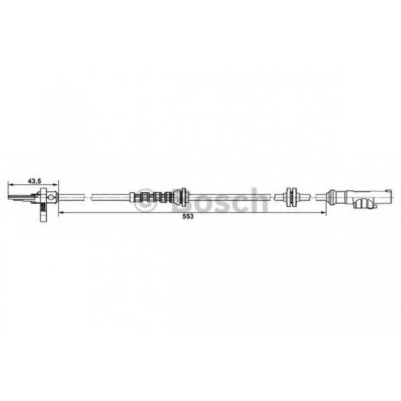 0265007896 BOSCH ДАТЧИК ABS DF11 — фото товара №1