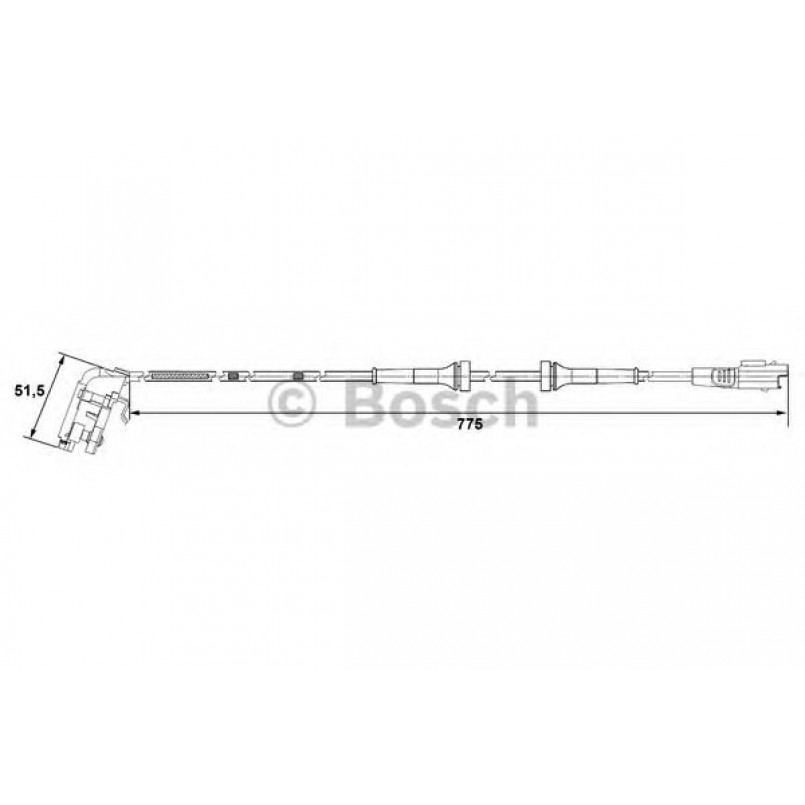 0265007779 BOSCH ДАТЧИК ABS WS7779 — фото товара №1