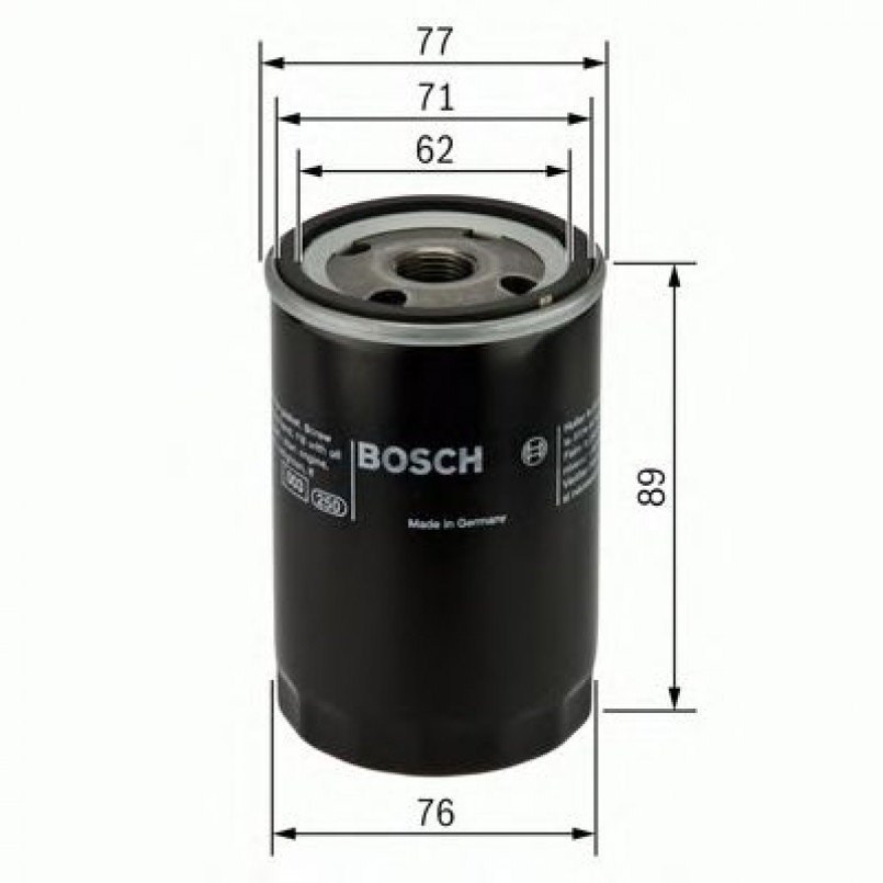 0451103079 BOSCH Фільтр оливи P3079 — фото товара №1