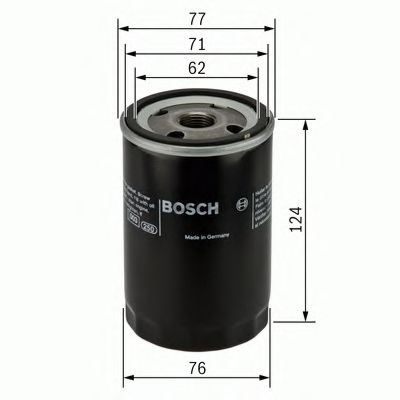 0451103259 BOSCH Фільтр оливи P3259 — фото товара №1