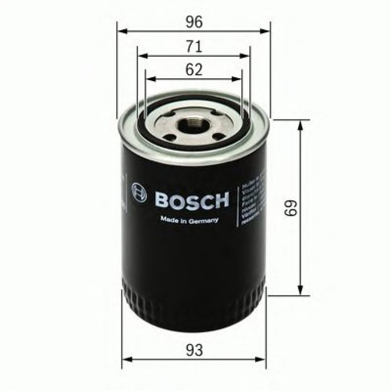 0451103274 BOSCH Фільтр оливи P3274 — фото товара №1