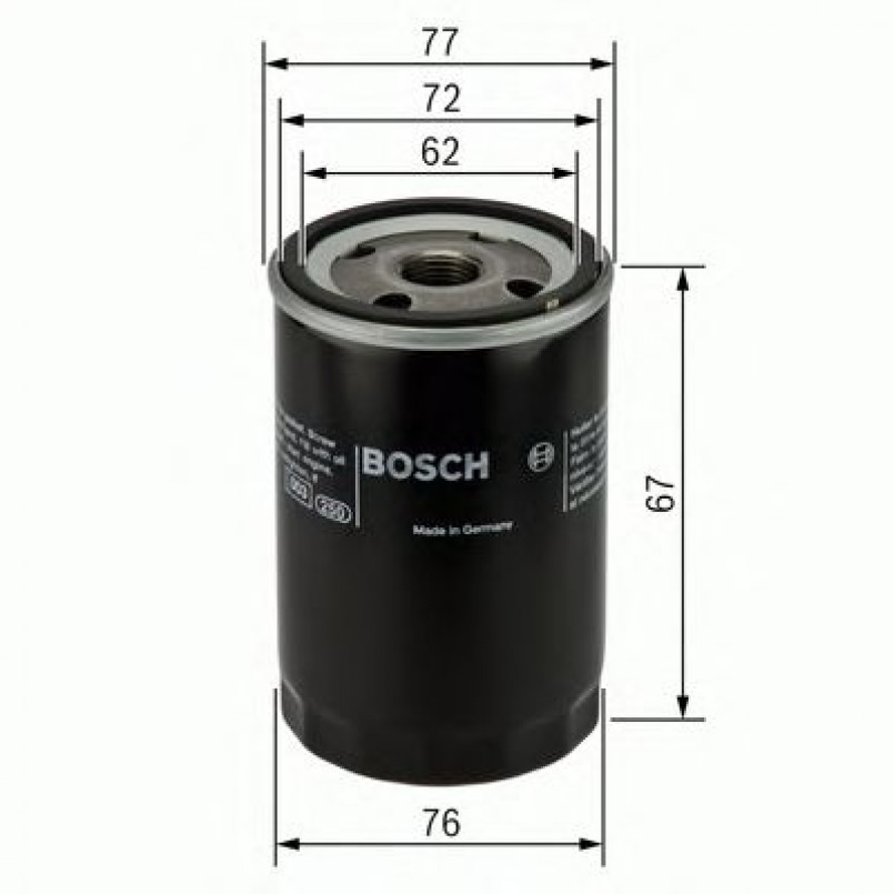 0451103300 BOSCH Фільтр оливи P3300 — фото товара №1
