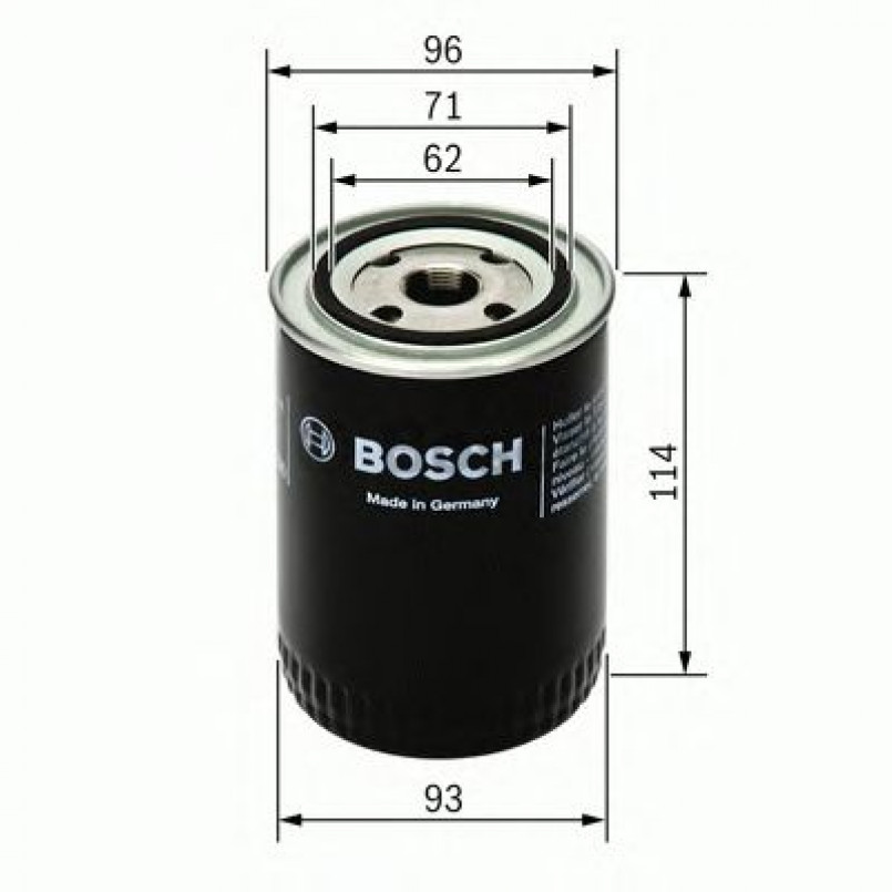0451103313 BOSCH Фільтр оливи P3313 — фото товара №1
