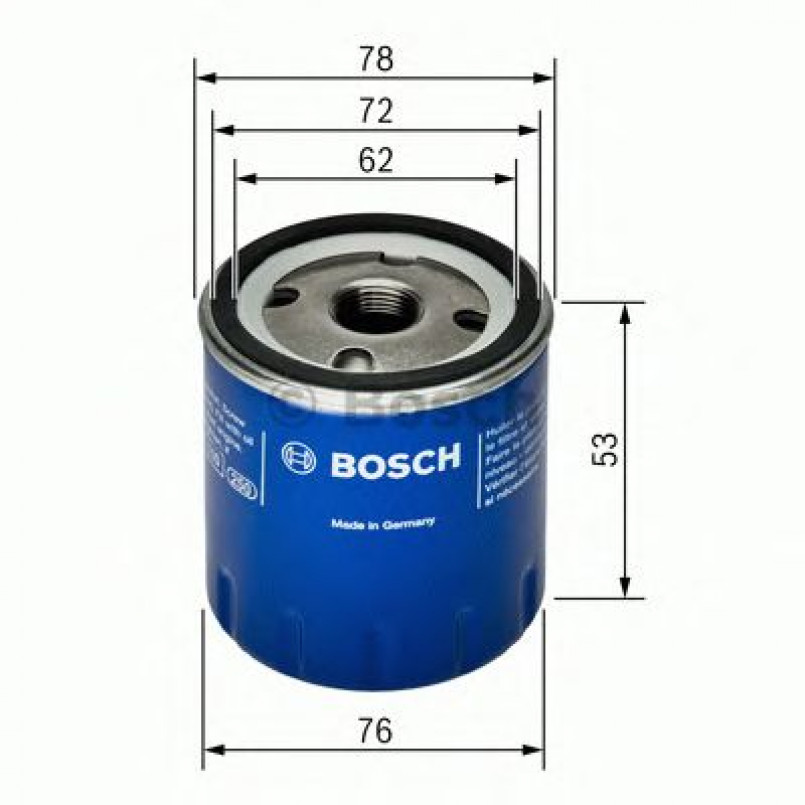0451103336 BOSCH Фільтр оливи P3336 — фото товара №1
