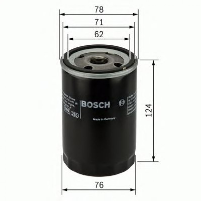 0451103340 BOSCH Фільтр оливи P3340 — фото товара