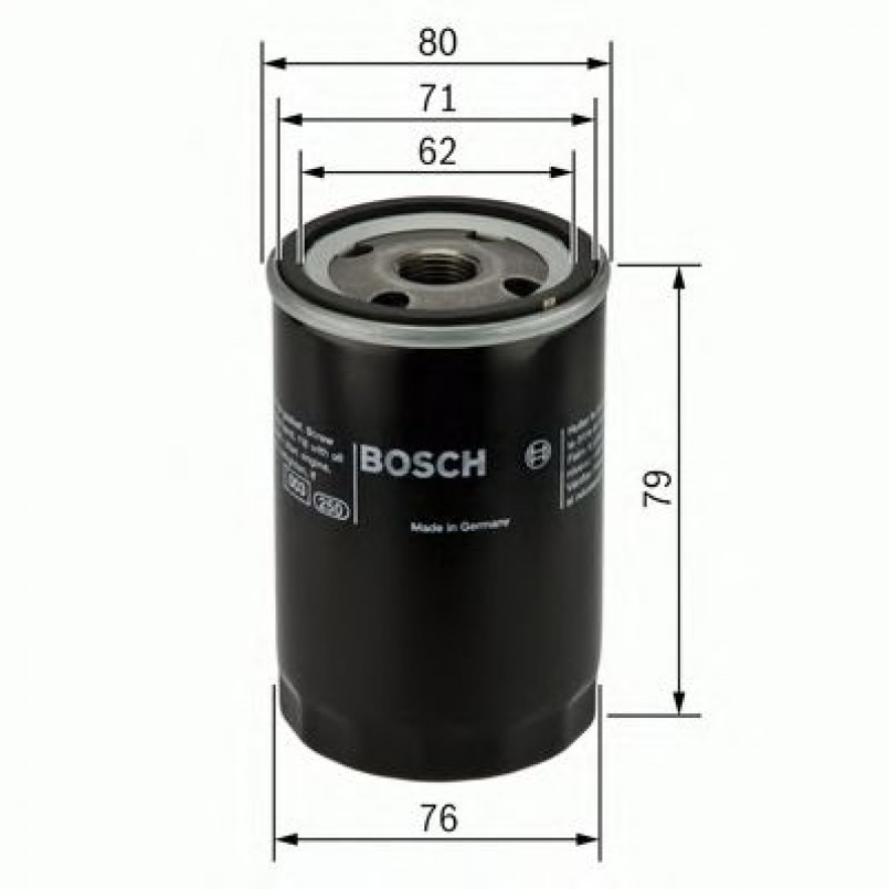0451103354 BOSCH Фільтр оливи P3354 — фото товара №1