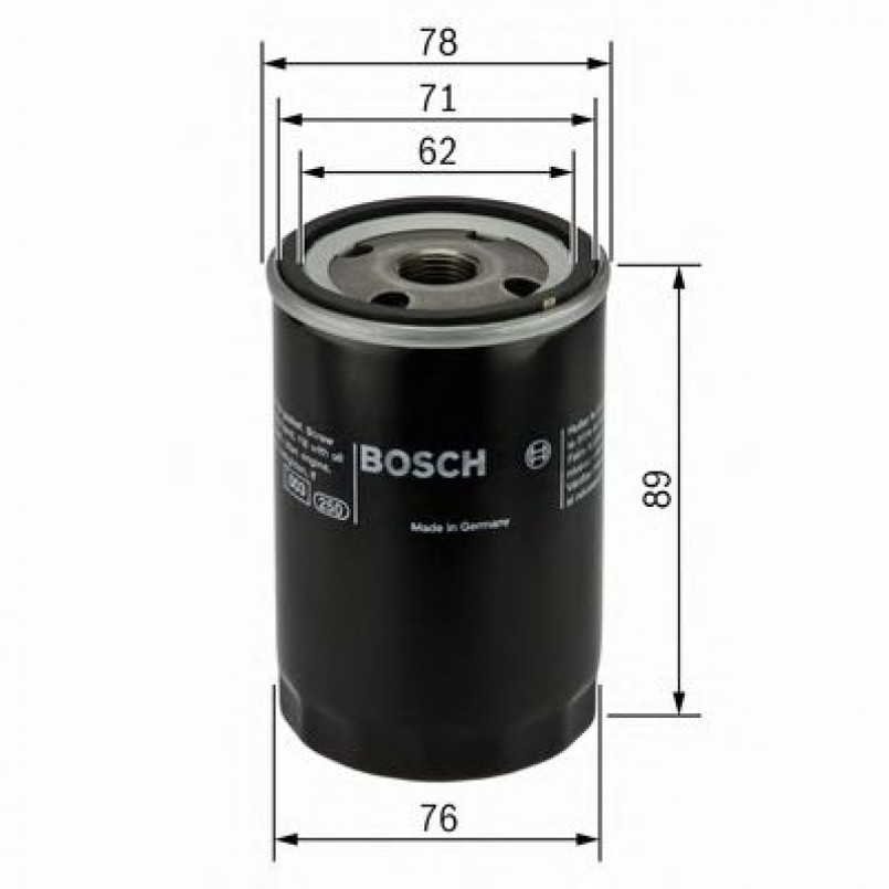 0451104026 BOSCH Фільтр оливи P4026 — фото товара №1