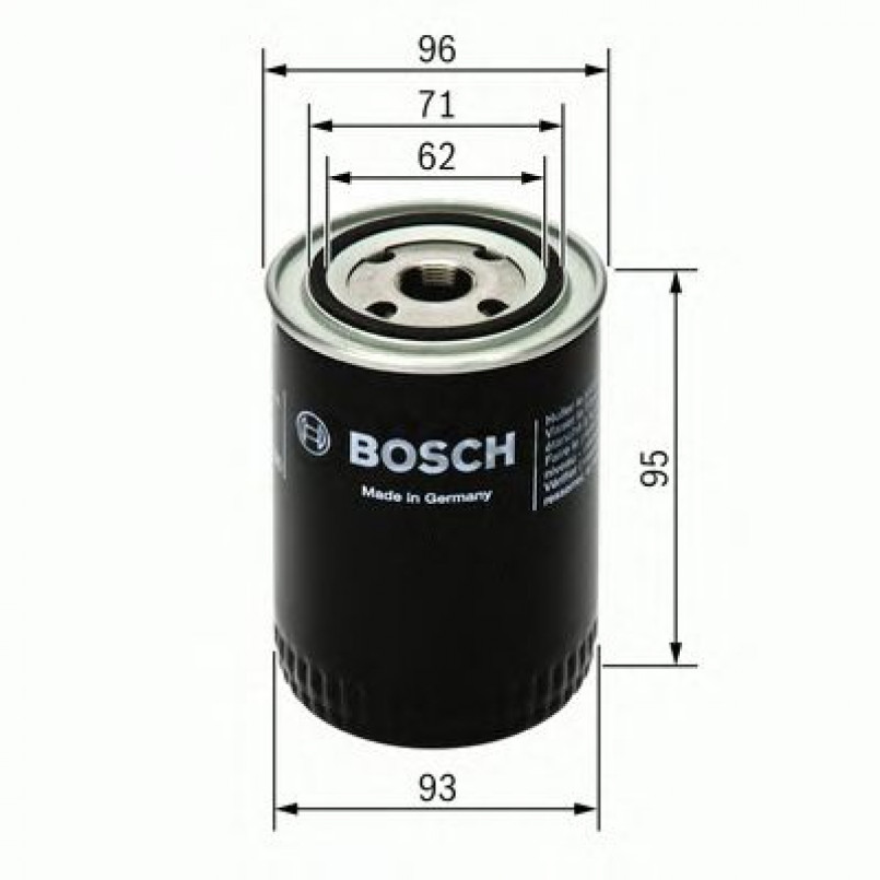 0451203154 BOSCH Фільтр оливи P3154 — фото товара №1