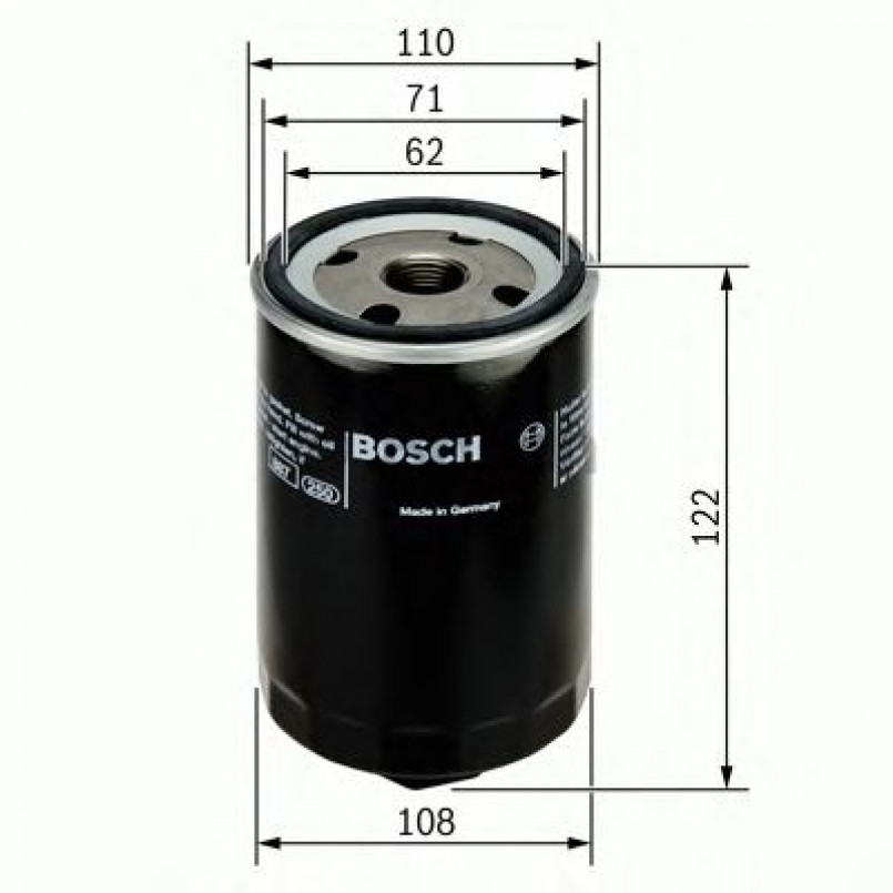 0451203223 BOSCH Фільтр оливи P3223 — фото товара №1