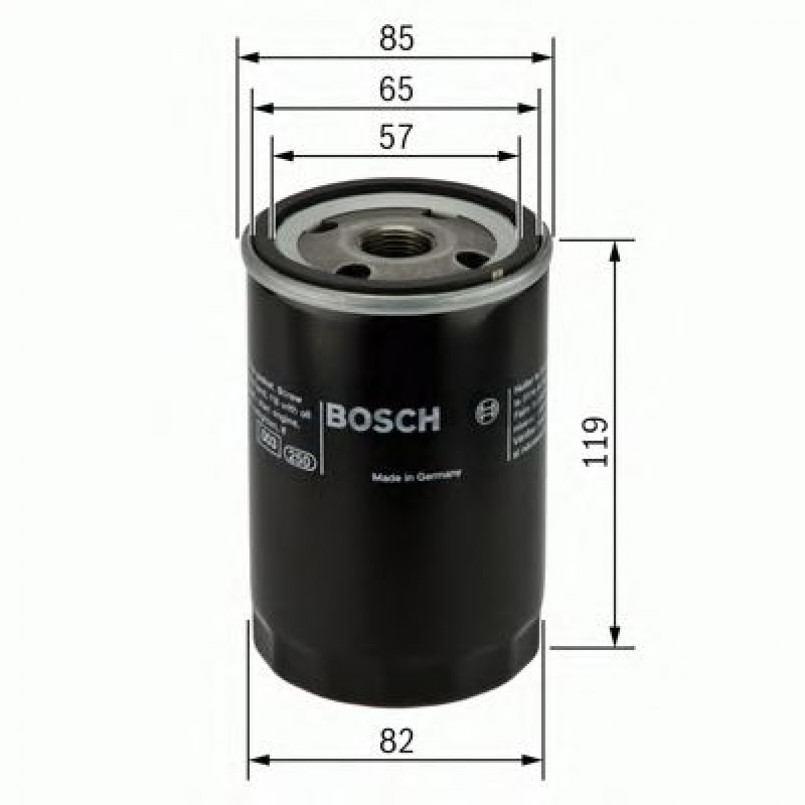 0986452000 BOSCH Фільтр оливи P2000 — фото товара