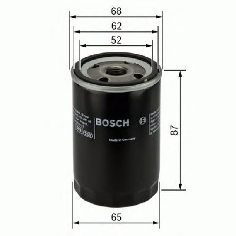 0986452060 BOSCH Фільтр оливи P2060 — фото товара №1