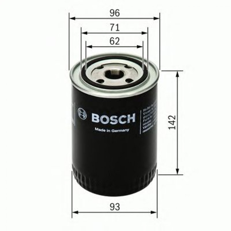 0451104066 BOSCH Фільтр оливи P4066 — фото товара