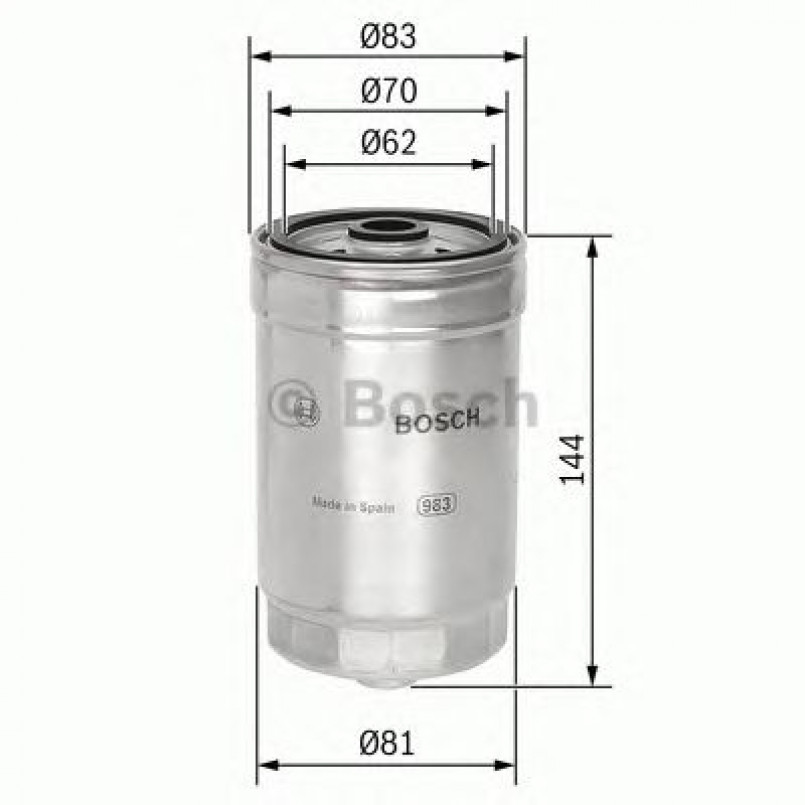 1457434314 BOSCH Фільтр палива N4314 — фото товара №1