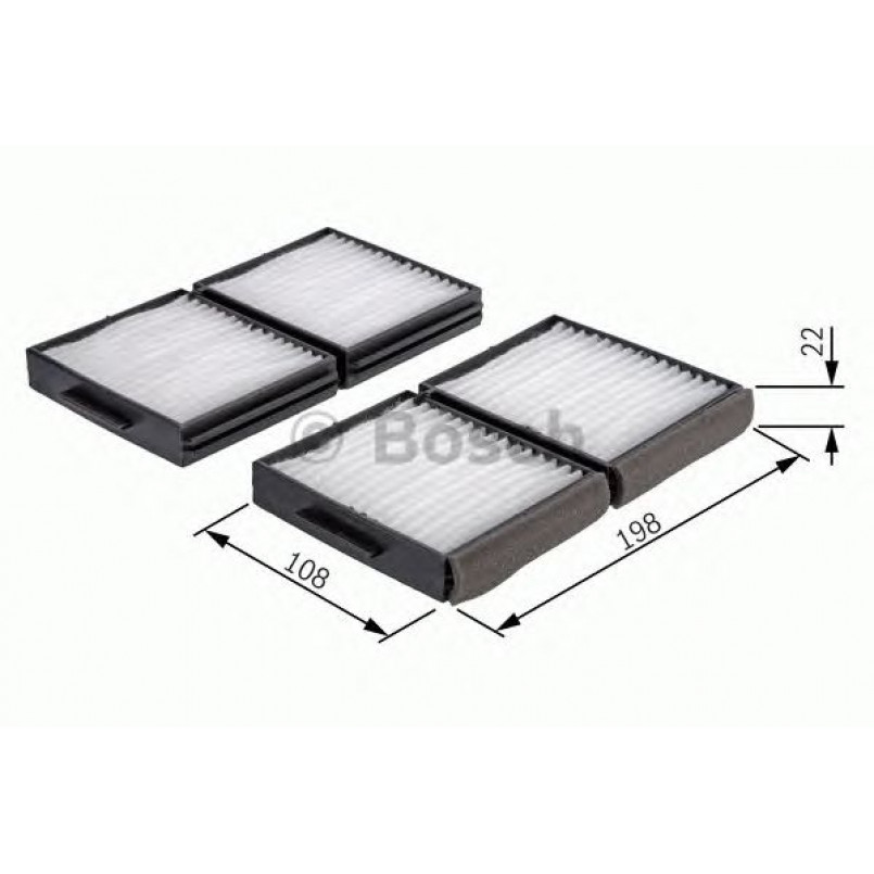 1987432117 BOSCH Фільтр салону M2117 — фото товара