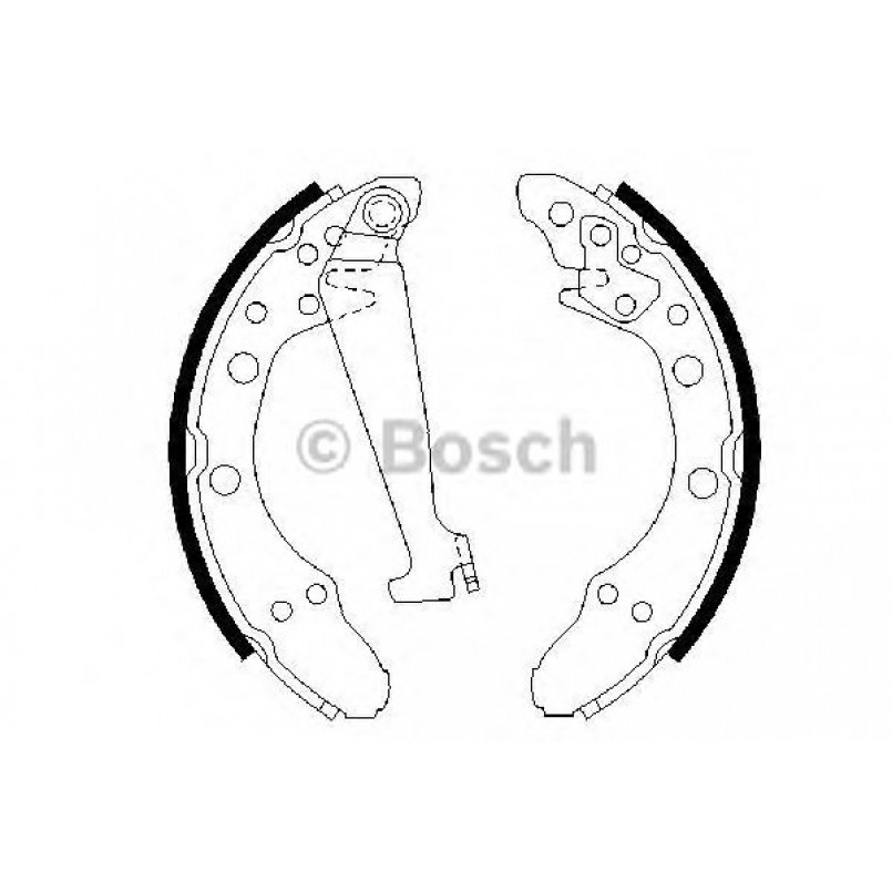 0986487270 BOSCH Гальмівні колодки до барабанів BS520 — фото товара №1