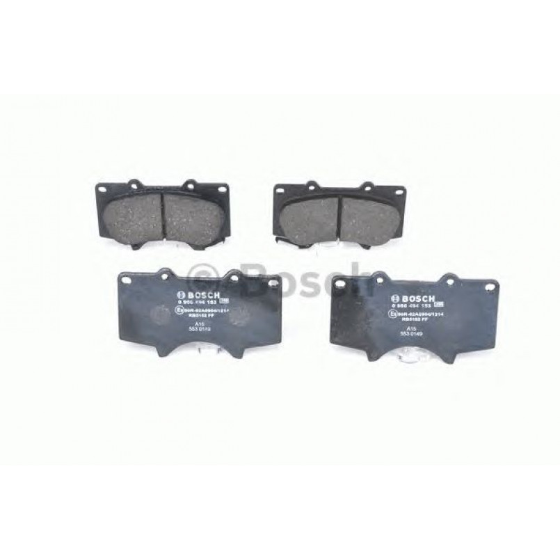 0986494153 BOSCH Гальмівні колодки до дисків BP1064 — фото товара №2