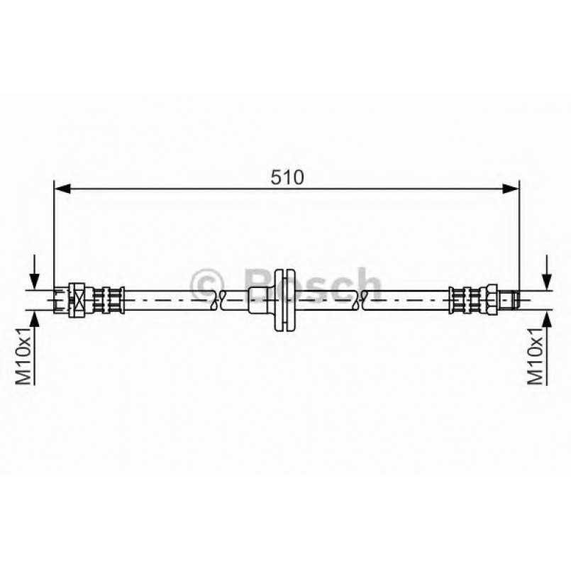 1987476056 BOSCH Гальмівний шланг — фото товара