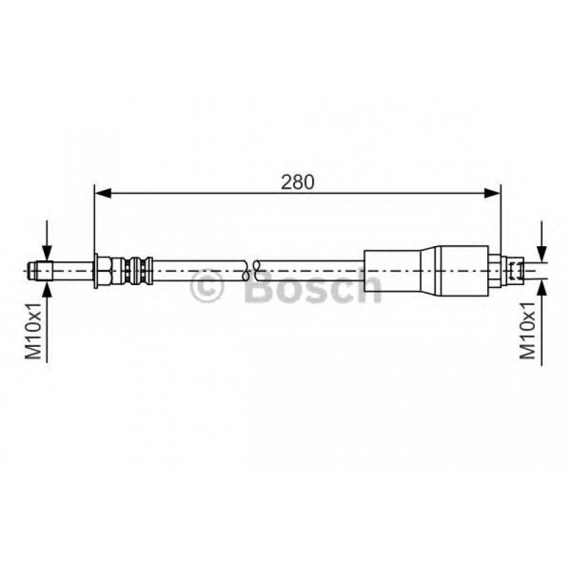 1987476173 BOSCH Гальмівний шланг — фото товара