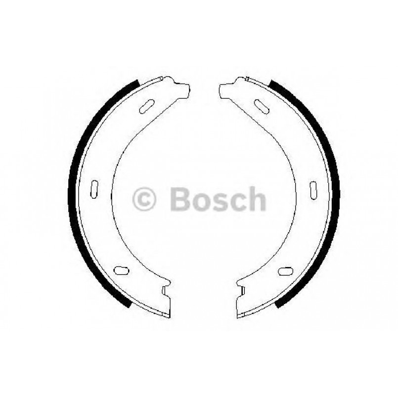 0986487605 BOSCH Гальмівні колодки до барабанів (HB) BS843 — фото товара