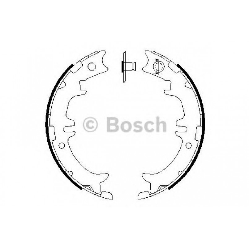 0986487615 BOSCH Гальмівні колодки до барабанів (HB) BS853 — фото товара