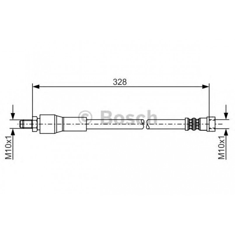 1987481001 BOSCH Гальмівний шланг — фото товара