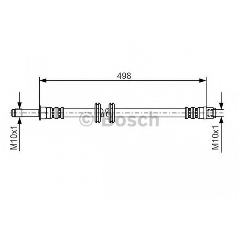 1987481006 BOSCH Гальмівний шланг — фото товара