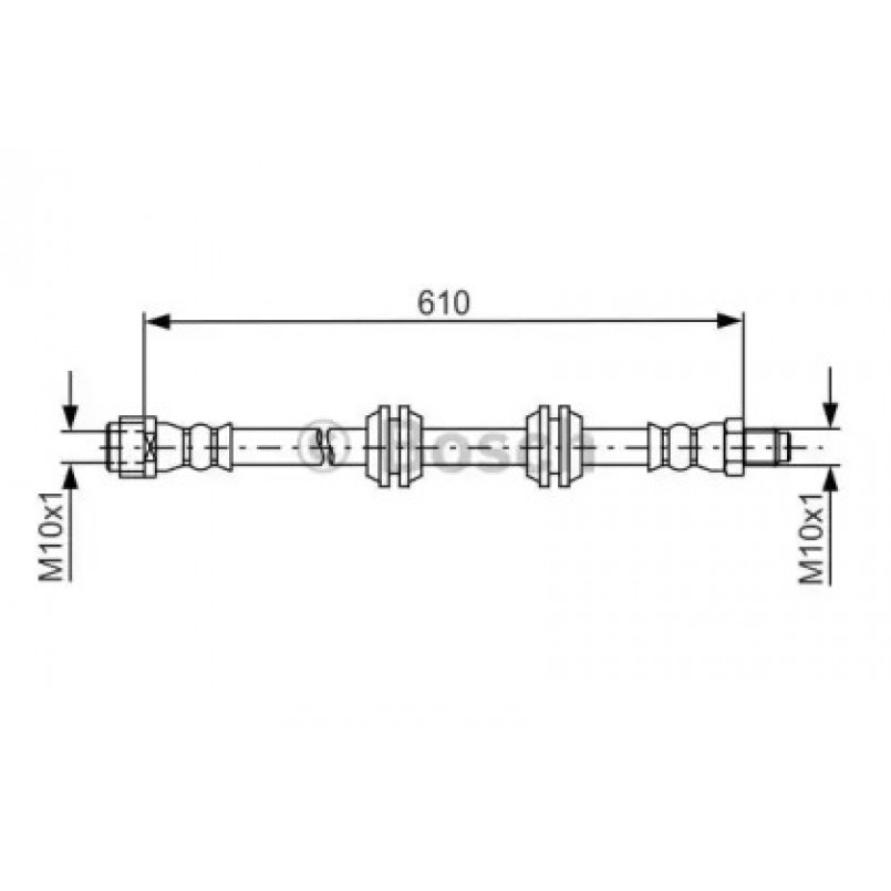 1987481744 BOSCH Гальмівний шланг — фото товара