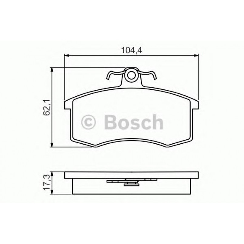 0986495214 BOSCH Гальмівні колодки до дисків — фото товара