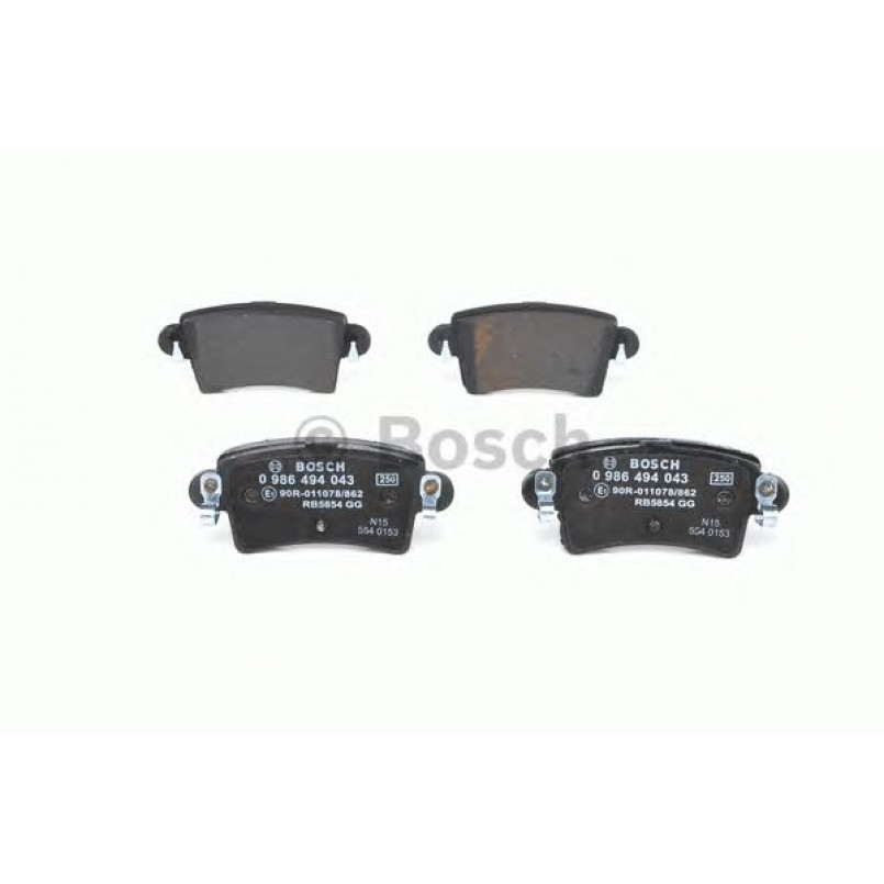 0986494043 BOSCH Гальмівні колодки до дисків BP391 — фото товара №3