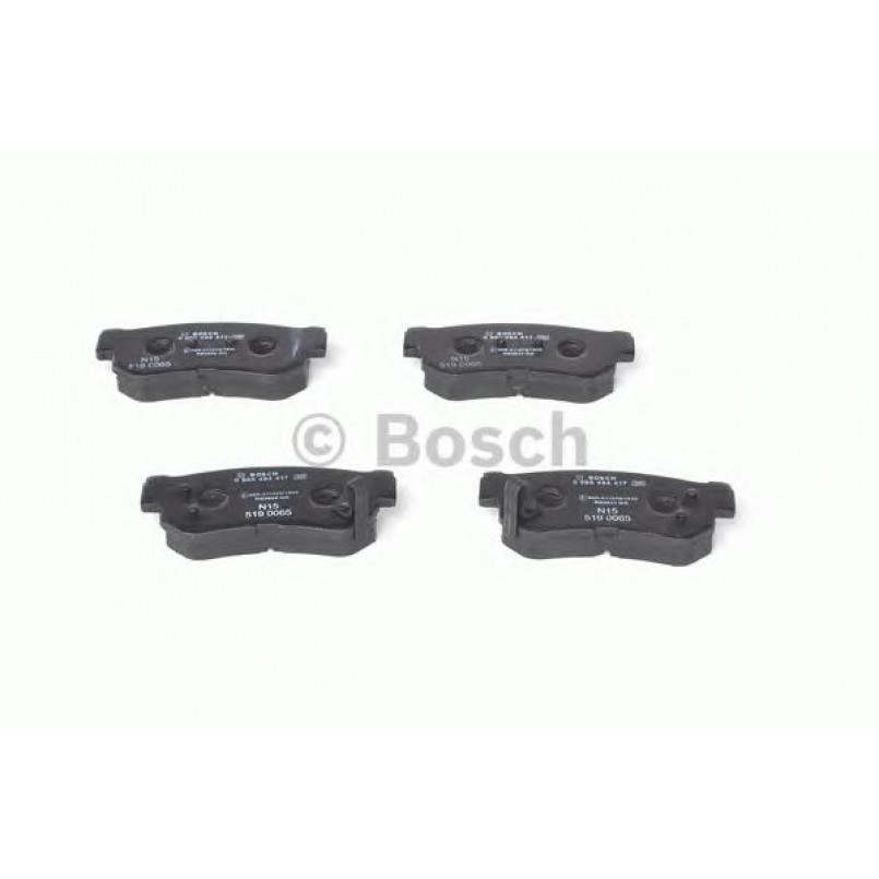 0986494417 BOSCH Гальмівні колодки до дисків — фото товара №1