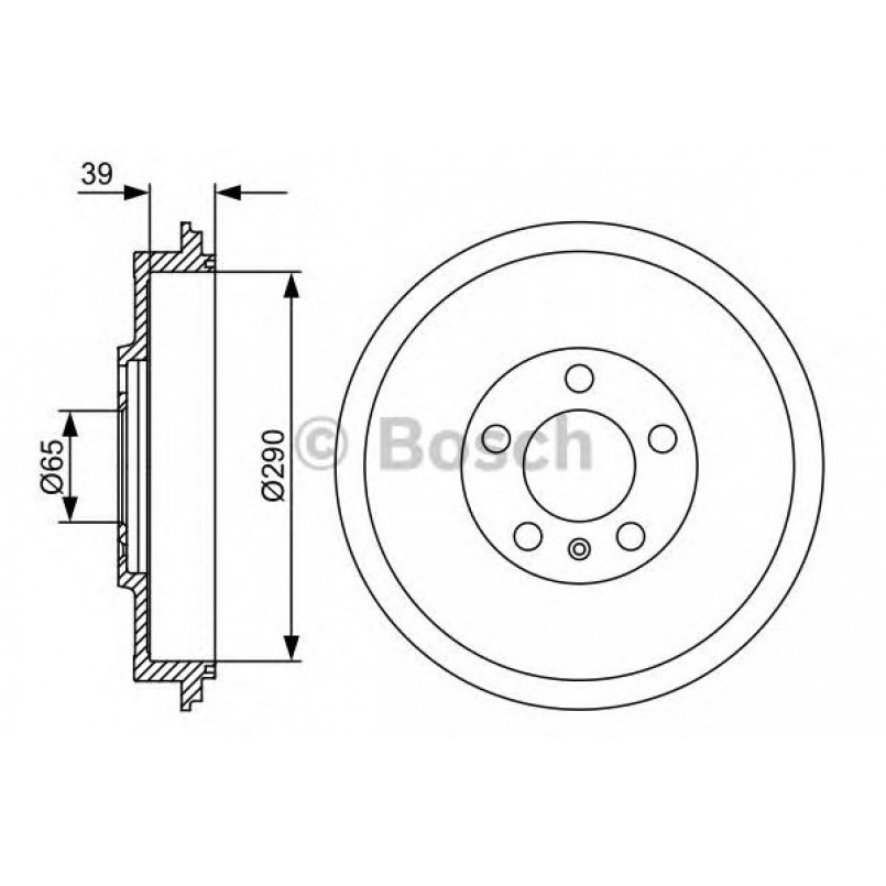 0986477152 BOSCH Гальмівний барабан DB223 — фото товара №1