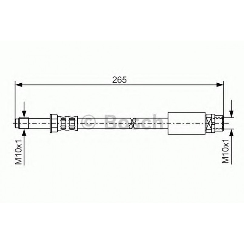 1987476359 BOSCH Гальмівний шланг — фото товара