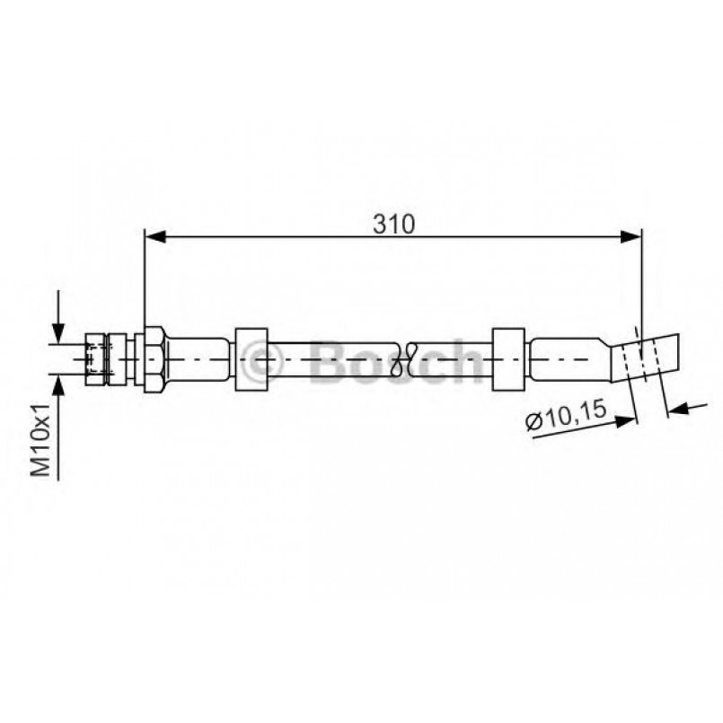 1987476464 BOSCH Гальмівний шланг — фото товара