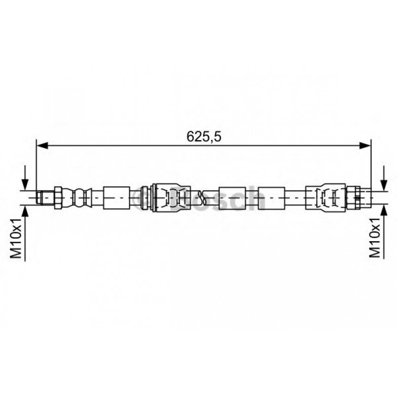 1987481589 BOSCH Гальмівний шланг — фото товара