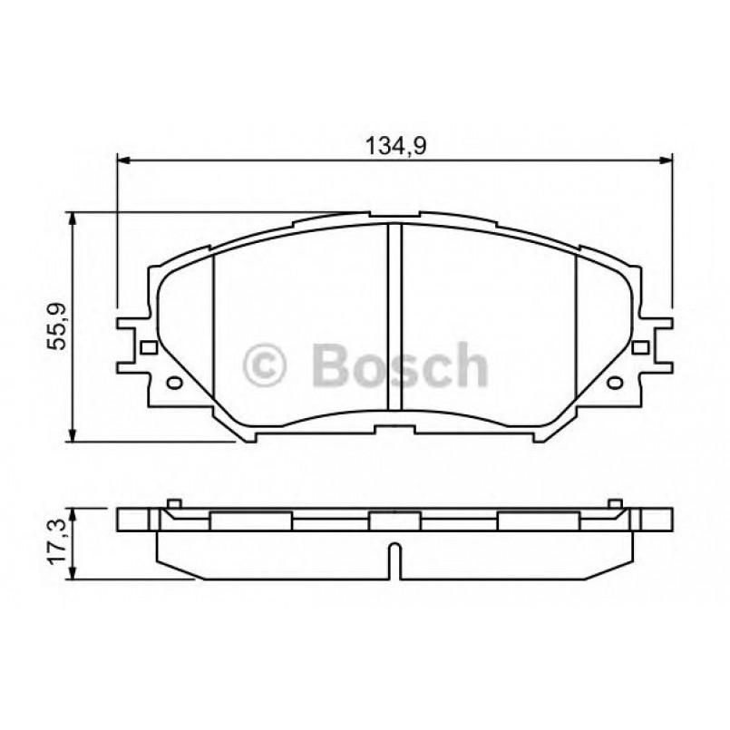 0986494240 BOSCH Гальмівні колодки до дисків BP1303 — фото товара №1