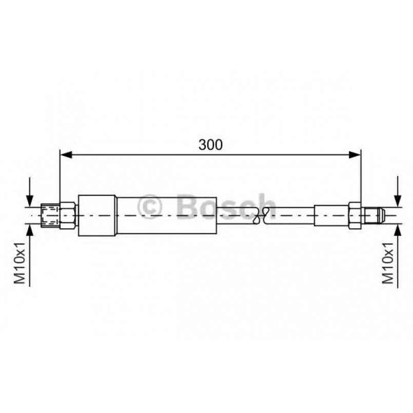 1987476074 BOSCH Гальмівний шланг — фото товара