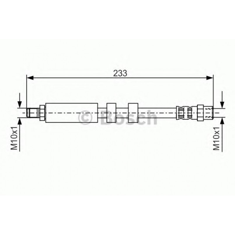 1987476418 BOSCH Гальмівний шланг — фото товара
